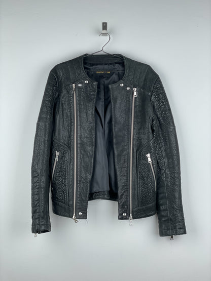 Balmain x H&M AW15 Double-Zipper Biker Leather Jacket