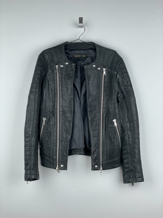 Balmain x H&M AW15 Double-Zipper Biker Leather Jacket