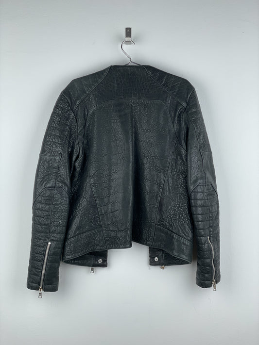 Balmain x H&M AW15 Double-Zipper Biker Leather Jacket
