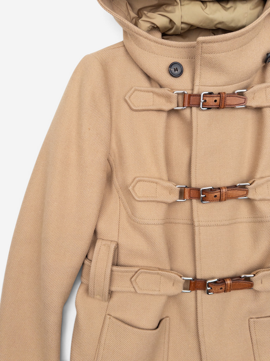 Prada 2000s Short Duffle Coat Jacket – hood detail