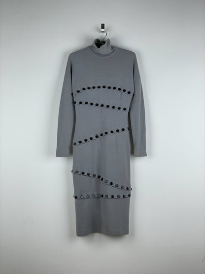 Dolce & Gabbana AW03 Convertible Button Bondage Turtleneck Dress