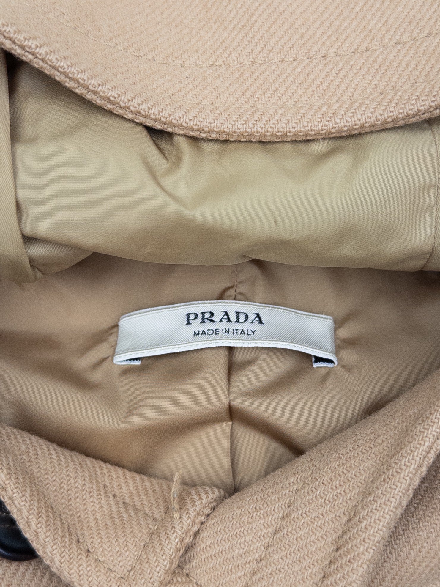 Prada 2000s Short Duffle Coat Jacket – brand label
