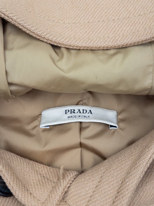 Prada 2000s Short Duffle Coat Jacket – brand label