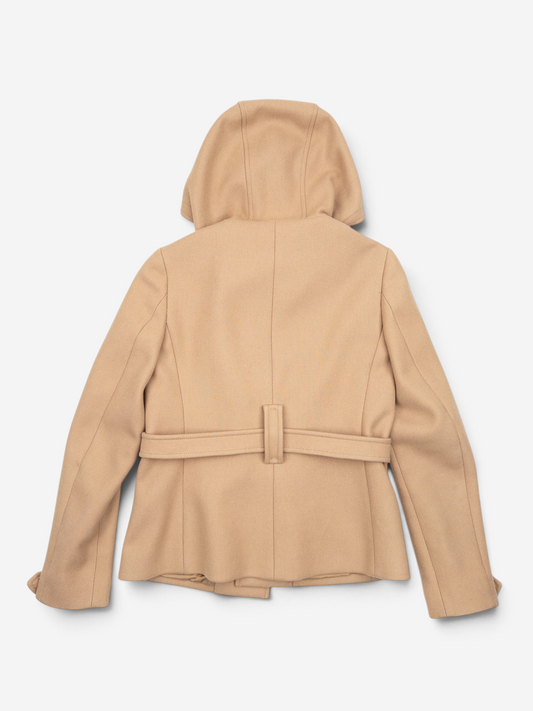 Prada 2000s Short Duffle Coat Jacket – back view