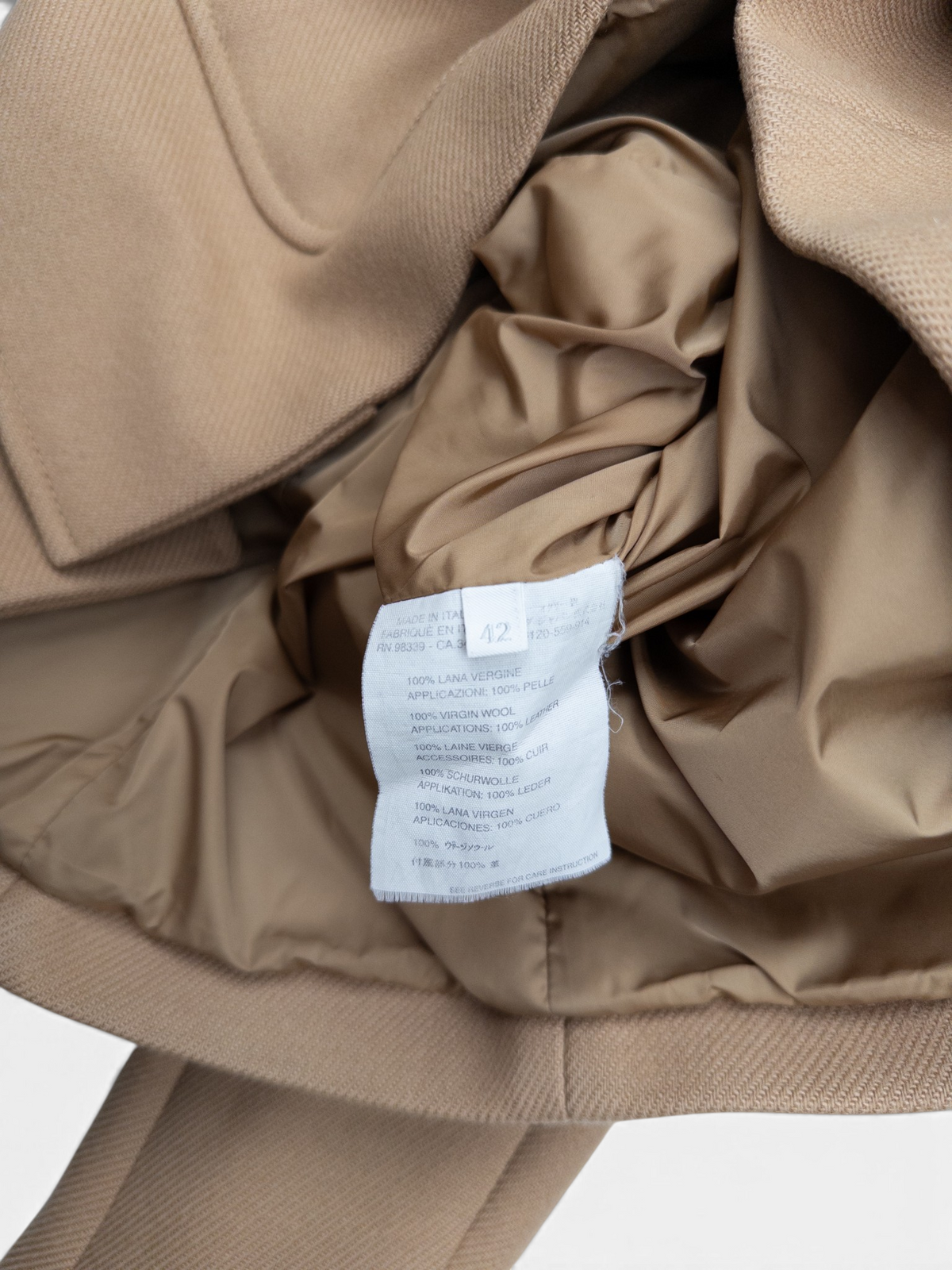 Prada 2000s Short Duffle Coat Jacket – care label
