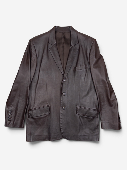 Gucci by Tom Ford SS98 Leather Blazer Jacket – front view