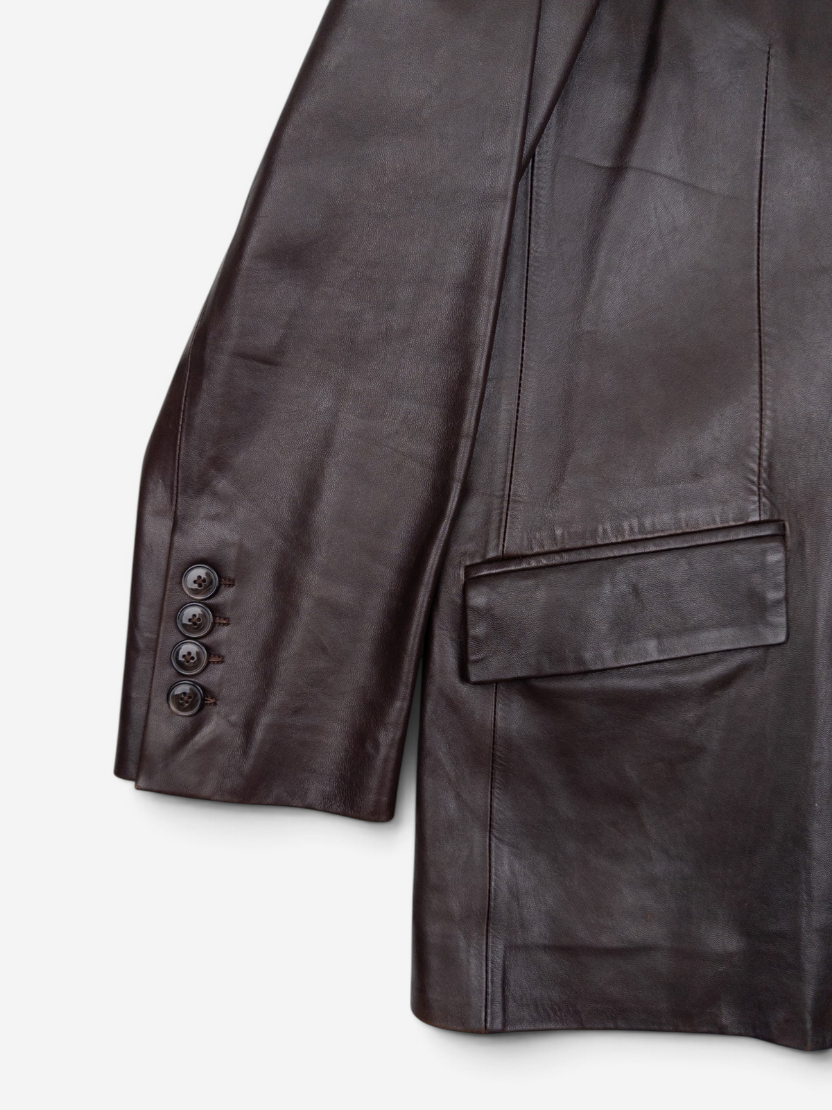 Gucci by Tom Ford SS98 Leather Blazer Jacket – cuff detail
