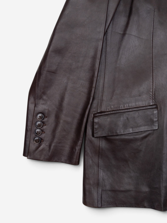 Gucci by Tom Ford SS98 Leather Blazer Jacket – cuff detail