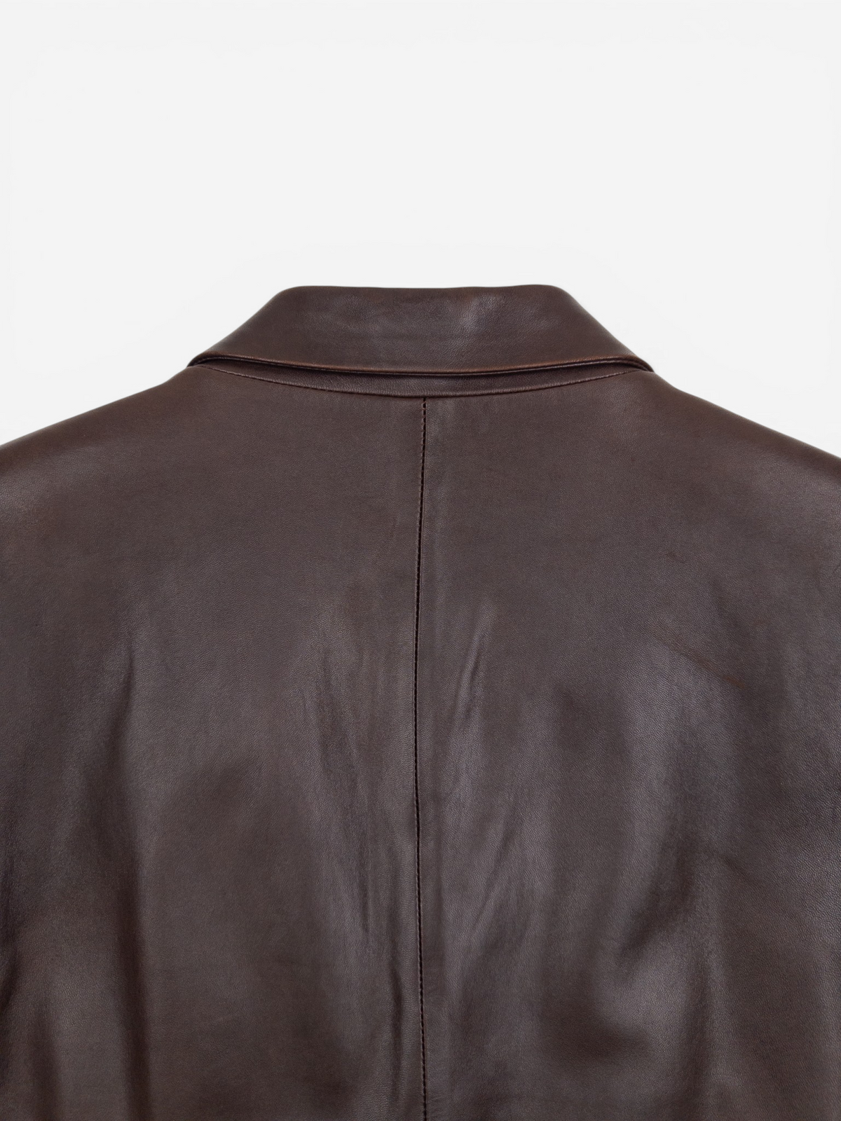 Gucci by Tom Ford SS98 Leather Blazer Jacket – collar detail