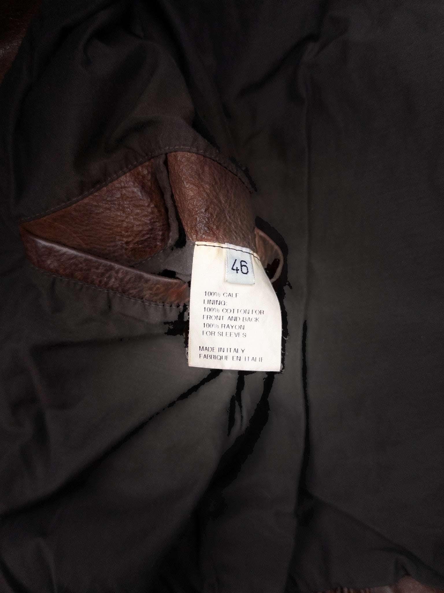 Gucci 2010s by Frida Giannini Quilted Leather Cafe Racer Biker Jacket – size label