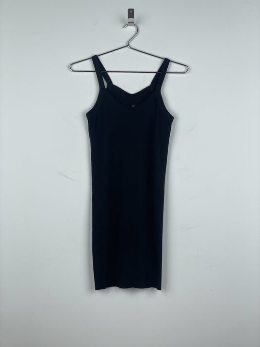 Rick Owens Lilies SS07 'Wishbone' Distressed Scoop-Neck Minidress