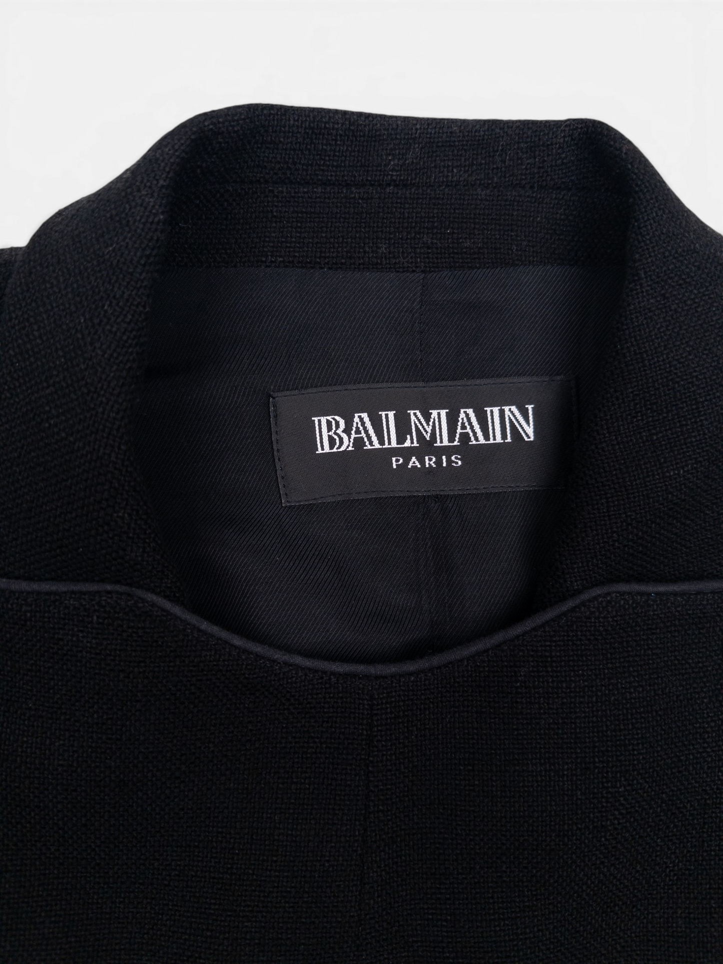 Balmain by Decarnin 2010s Military Napoleon Blazer Jacket – brand label