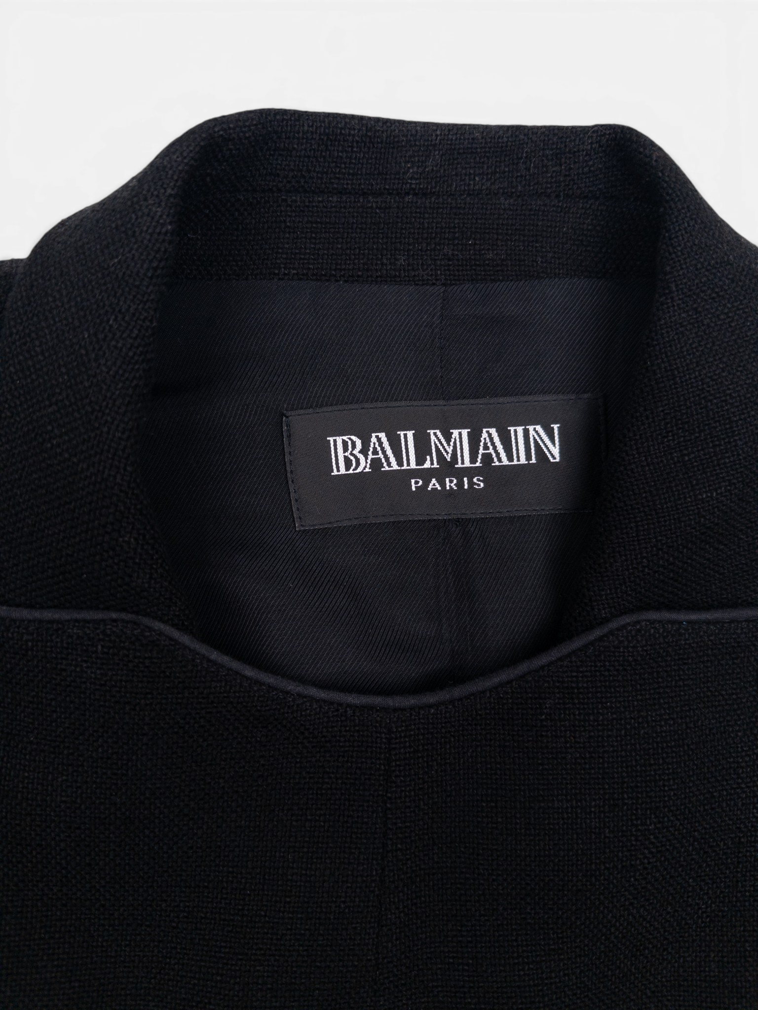 Balmain by Decarnin 2010s Military Napoleon Blazer Jacket – brand label