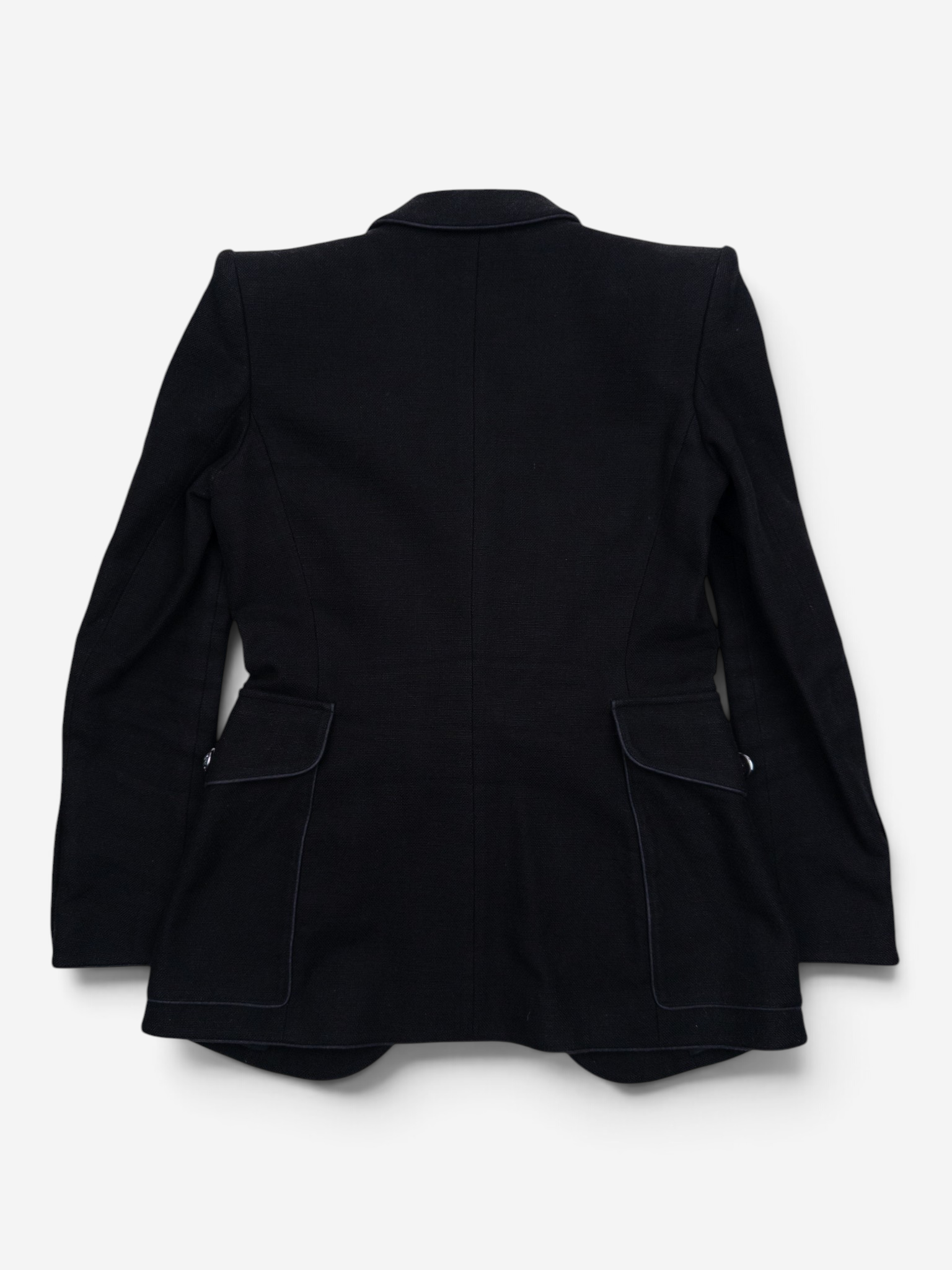 Balmain by Decarnin 2010s Military Napoleon Blazer Jacket – back view