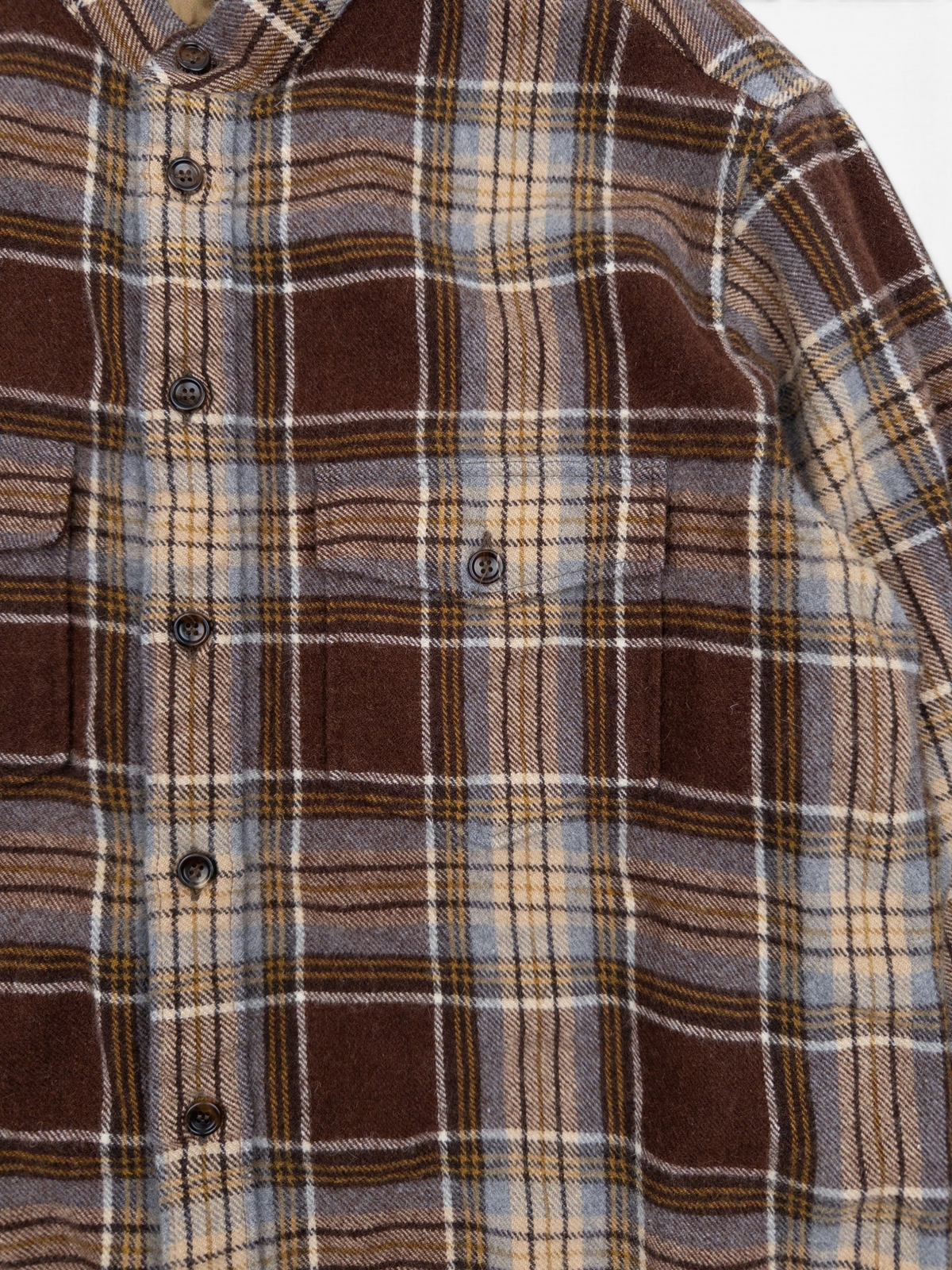 Gucci by Alessandro Michelle Plaid Flannel Button-Up Shirt – plaid detail