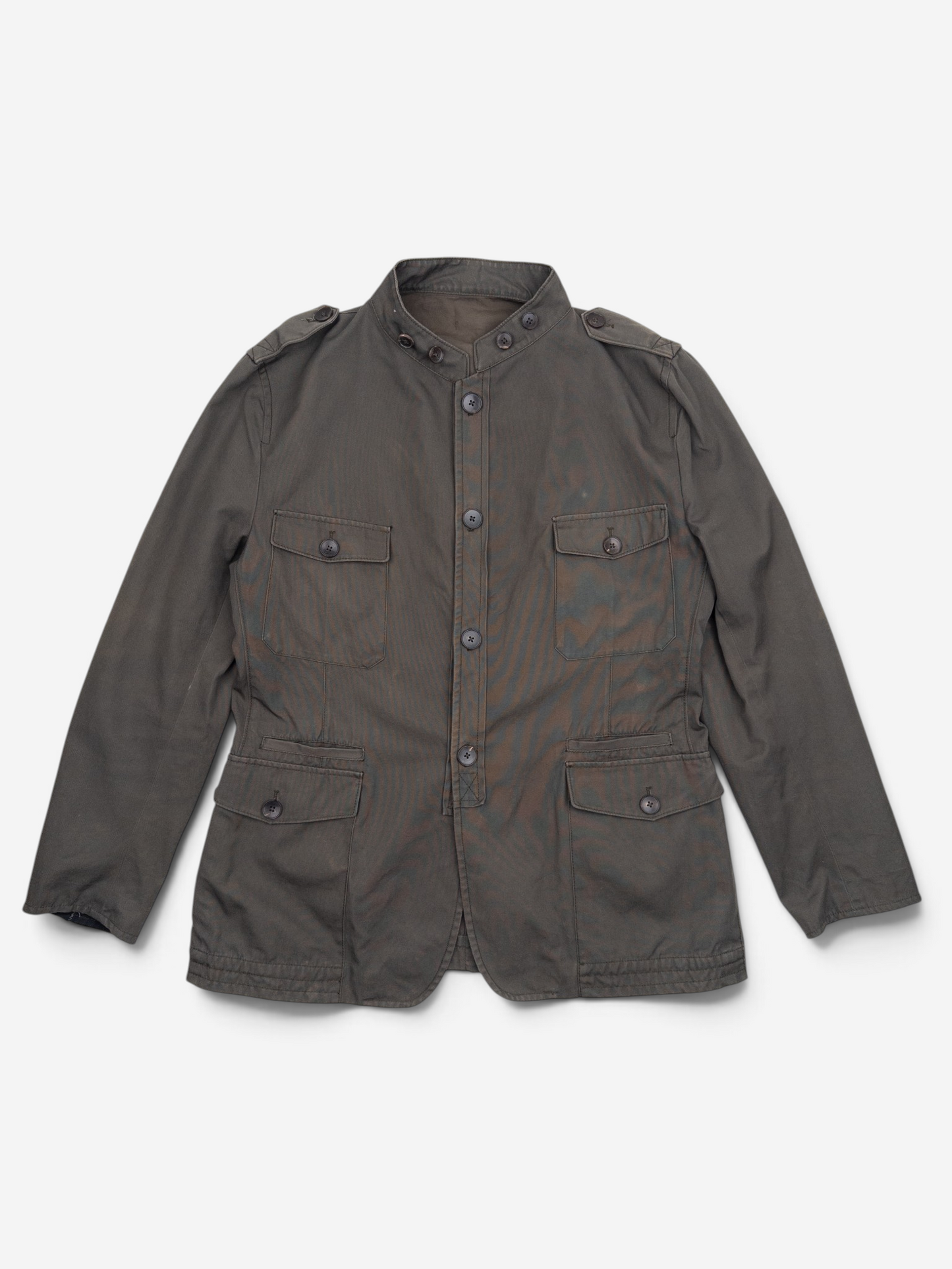 Gucci by Tom Ford 2000s Multi-Pocket Military Field Jacket – front view