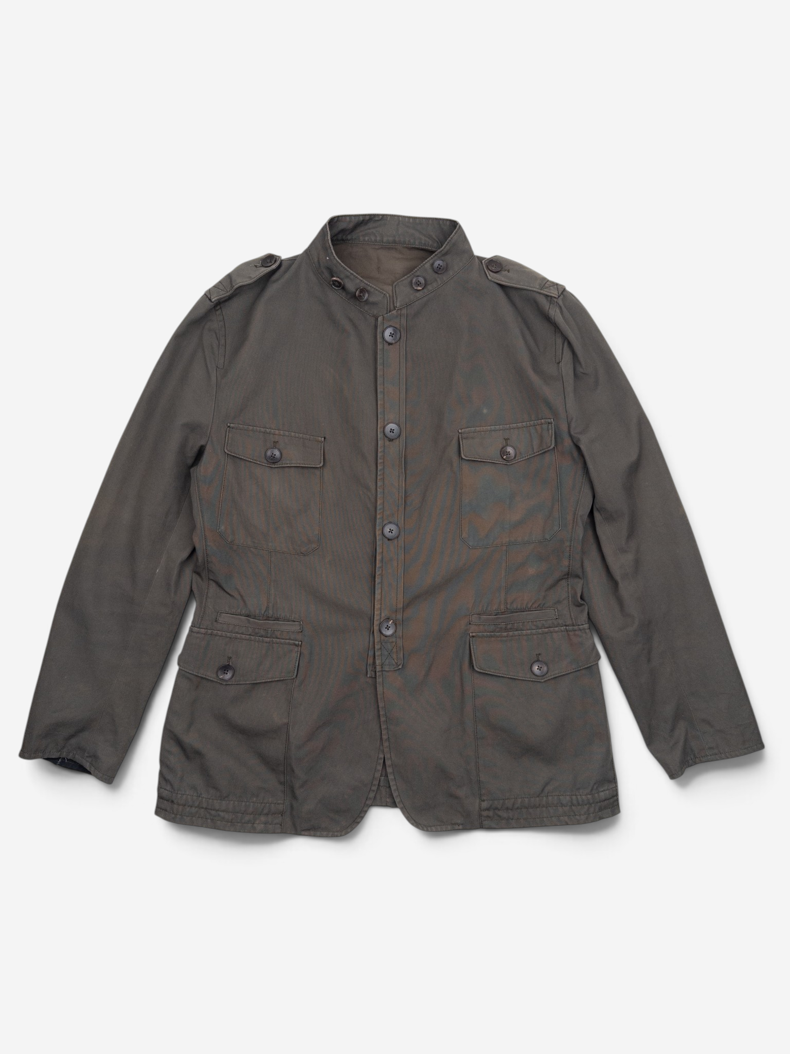 Gucci by Tom Ford 2000s Multi-Pocket Military Field Jacket – front view