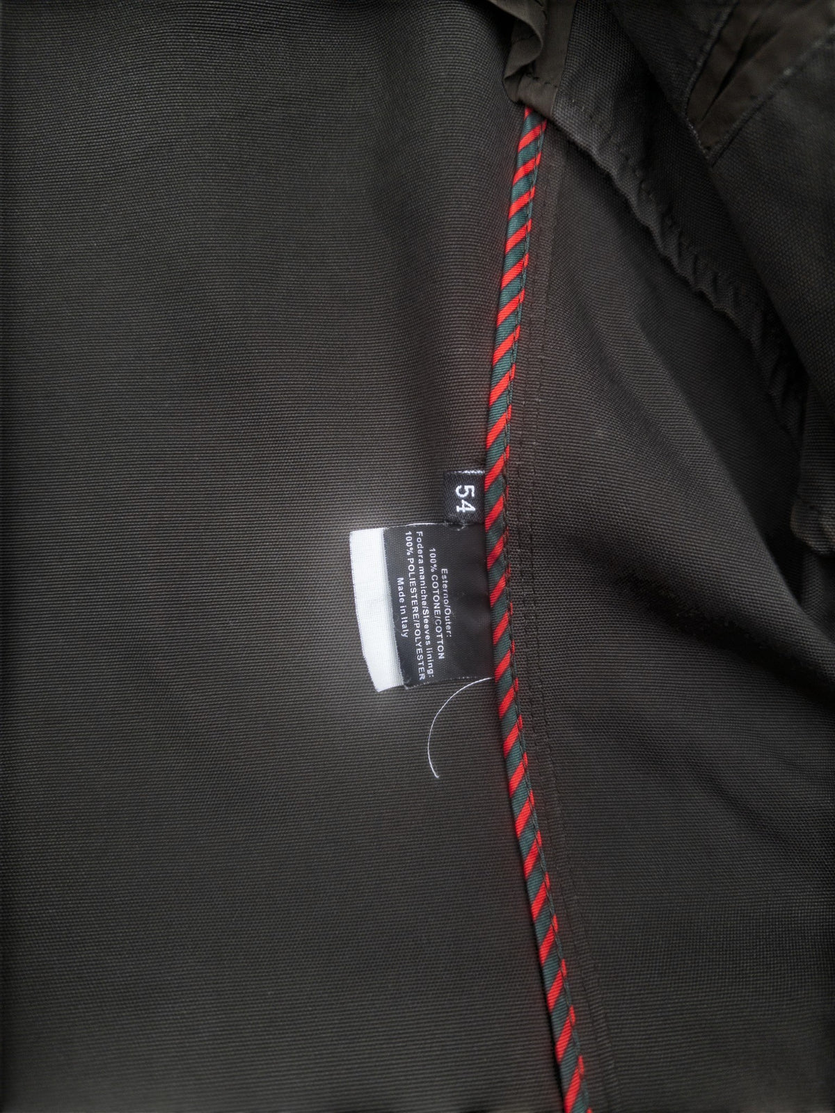Gucci by Tom Ford 2000s Multi-Pocket Military Field Jacket – size label