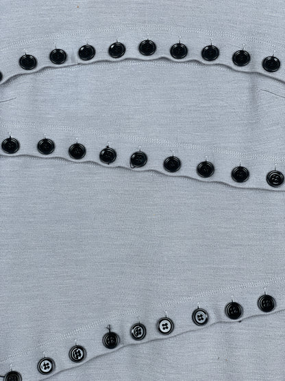 Dolce & Gabbana AW03 Convertible Button Bondage Turtleneck Dress