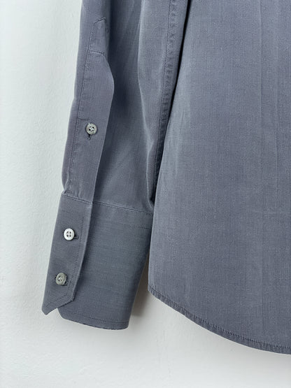 Gucci by Tom Ford 1990s Panelled Button-Up Shirt (grey)