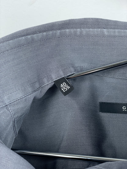 Gucci by Tom Ford 1990s Panelled Button-Up Shirt (grey)