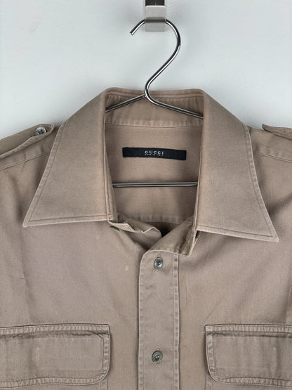 Gucci by Tom Ford SS01 Military-Pocket Button-Up Shirt