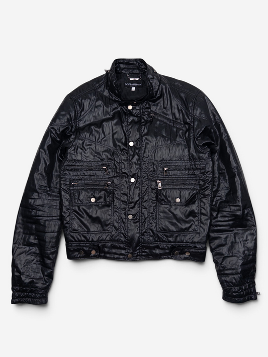 Dolce & Gabbana 2000s Biker Puffer Jacket – front view