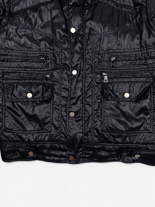 Dolce & Gabbana 2000s Biker Puffer Jacket – pocket detail