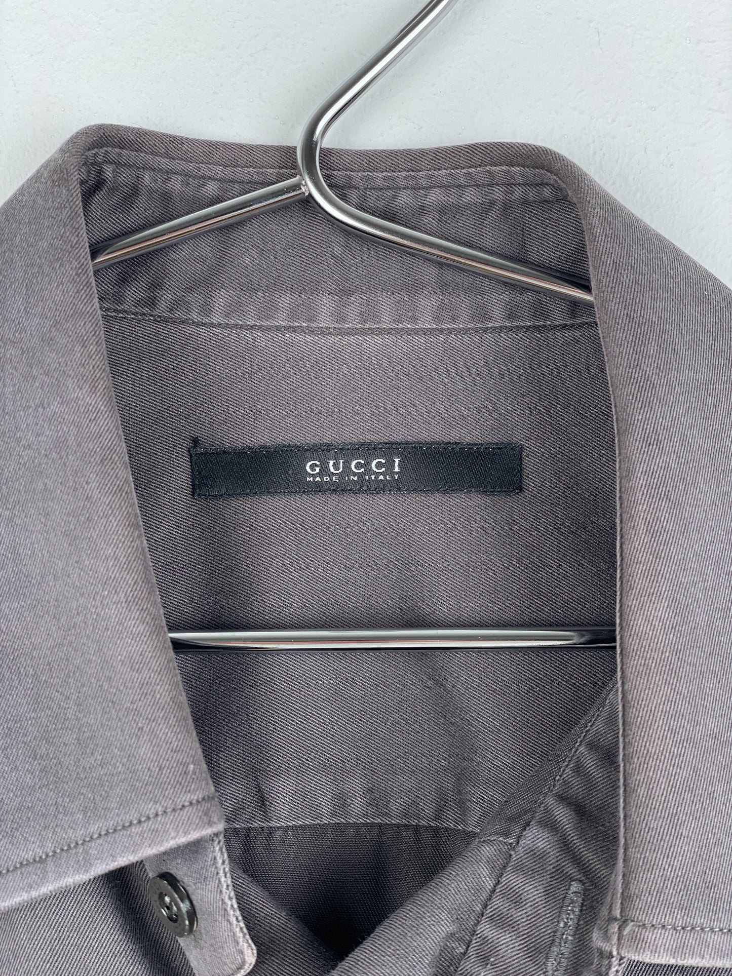 Gucci by Tom Ford 1990s Military-Pocket Button-Up Shirt