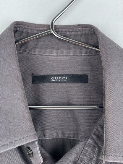 Gucci by Tom Ford 1990s Military-Pocket Button-Up Shirt