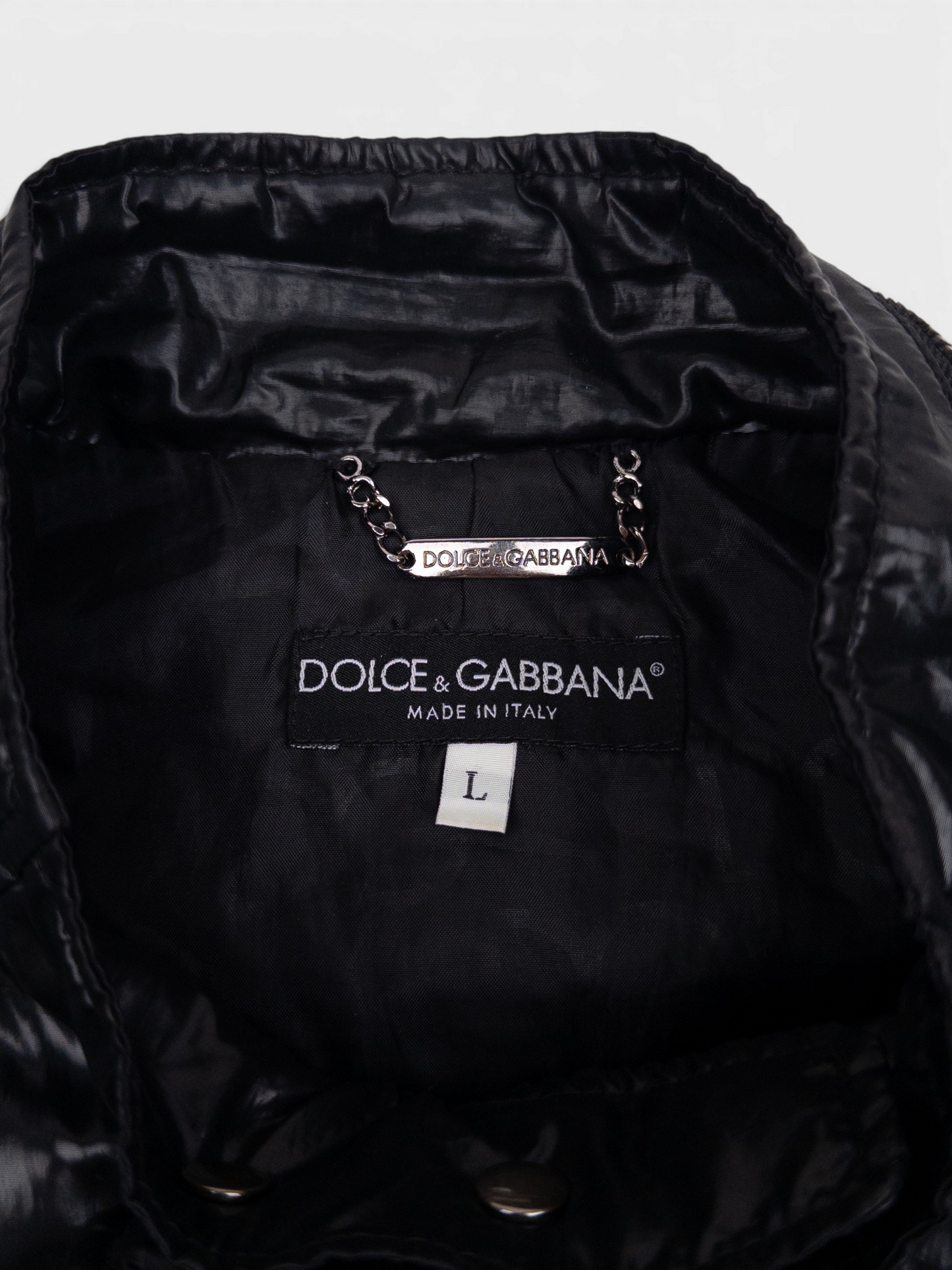 Dolce & Gabbana 2000s Biker Puffer Jacket – brand label
