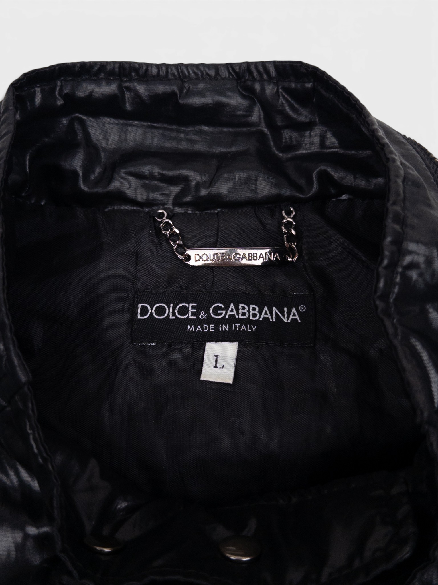 Dolce & Gabbana 2000s Biker Puffer Jacket – brand label
