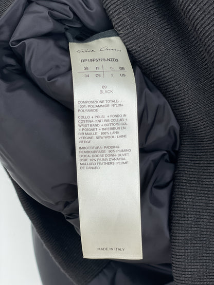 Rick Owens AW19 LARRY Cropped Puffer Jacket