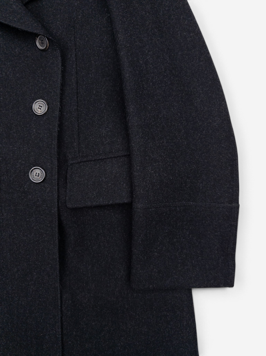 Prada 2000s Double Breasted Coat – button placket detail