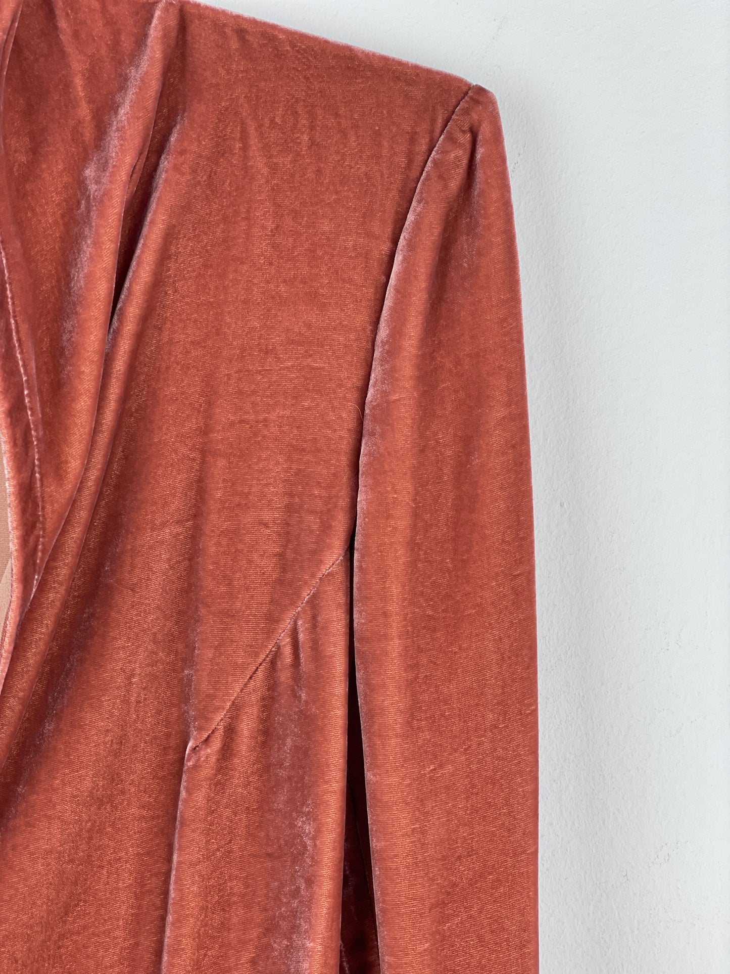 Rick Owens AW19 'Larry' Velvet Kimono Tie Blazer Jacket