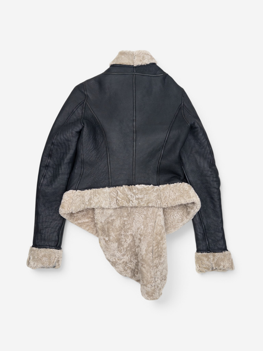 Rick Owens AW11 ‘Limo’ Reversible Scooped Shearling Leather Jacket – back view