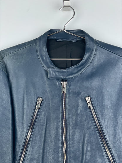 Maison Margiela AW06 5-Zip Leather Biker Jacket