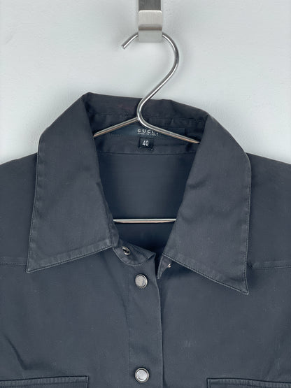 Gucci by Tom Ford SS04 Pearl-Button Cowboy Western Button-Up Shirt