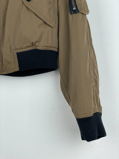 Jean Paul Gaultier 1990s Reversible Cropped MA-1 Bomber Jacket