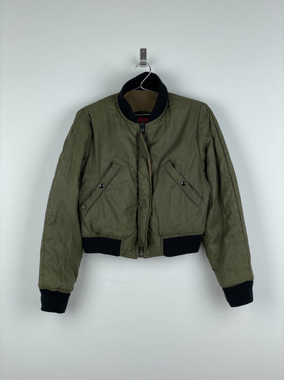 Jean Paul Gaultier 1990s Reversible Cropped MA-1 Bomber Jacket