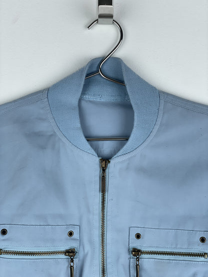 Dolce & Gabbana 2000s Multi-Pocket Military Cargo Bomber Jacket