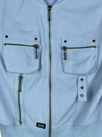 Dolce & Gabbana 2000s Multi-Pocket Military Cargo Bomber Jacket