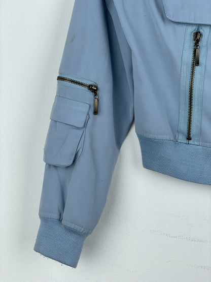 Dolce & Gabbana 2000s Multi-Pocket Military Cargo Bomber Jacket