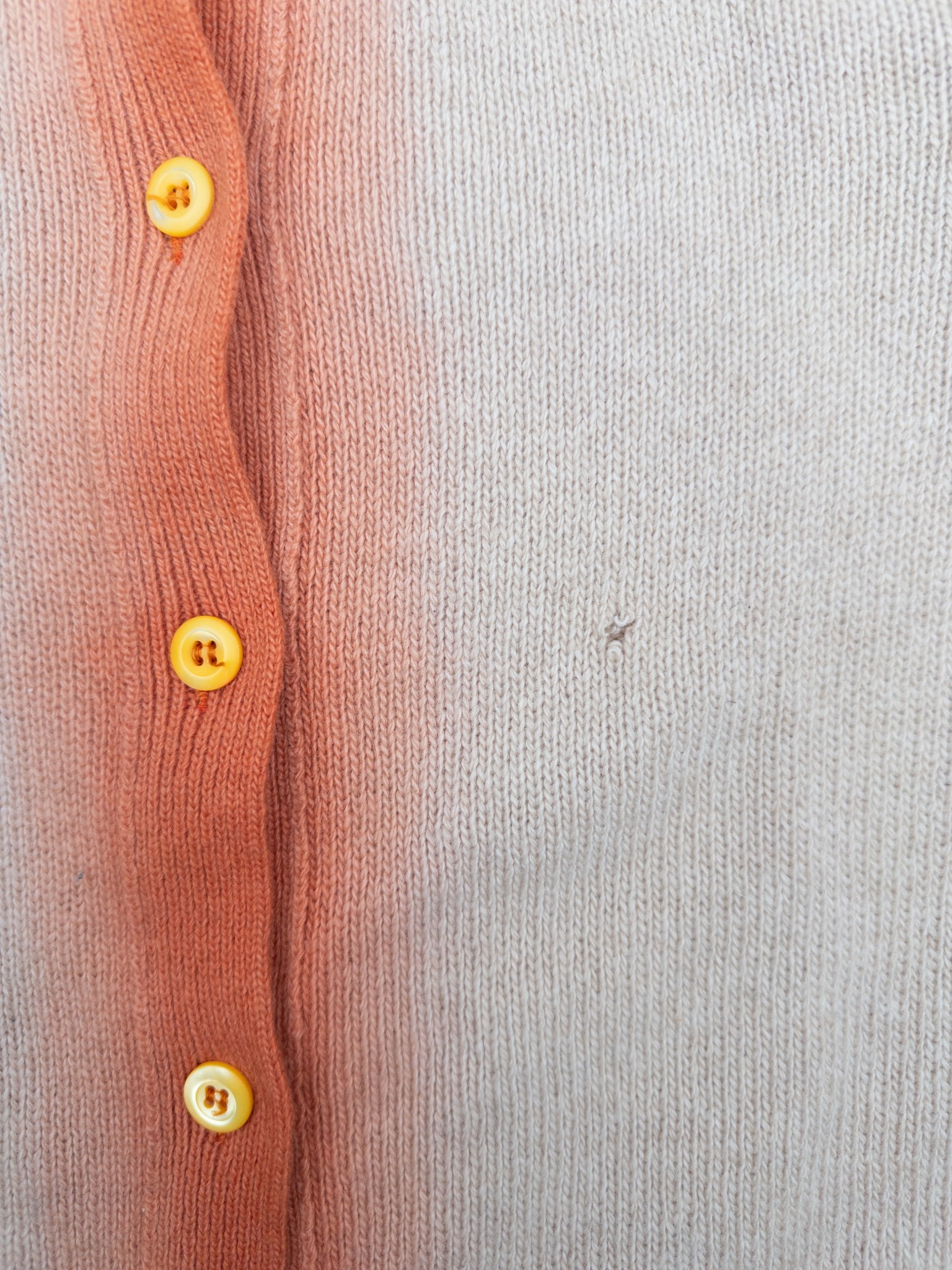 Prada AW11 Ombre Trim Knit Cardigan – button detail