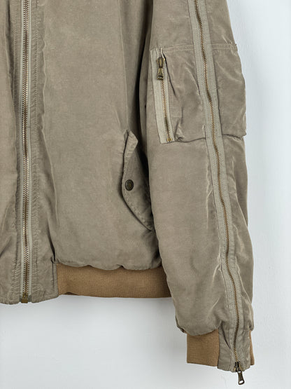 Dolce & Gabbana AW03 Hooded Zip-Sleeve Backzip Bomber Jacket