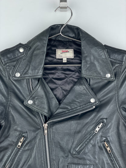 Jean Paul Gaultier 1990s Cropped Leather Biker Jacket