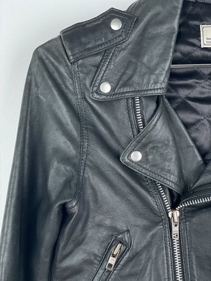 Jean Paul Gaultier 1990s Cropped Leather Biker Jacket