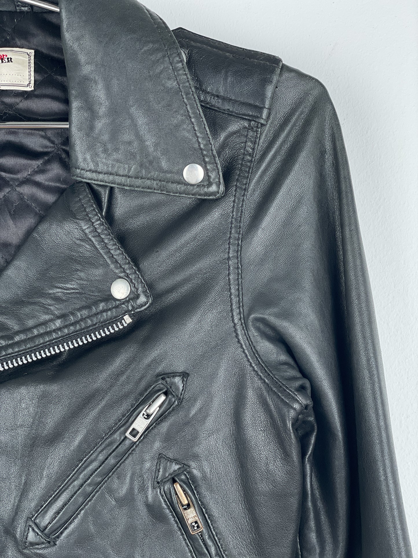 Jean Paul Gaultier 1990s Cropped Leather Biker Jacket