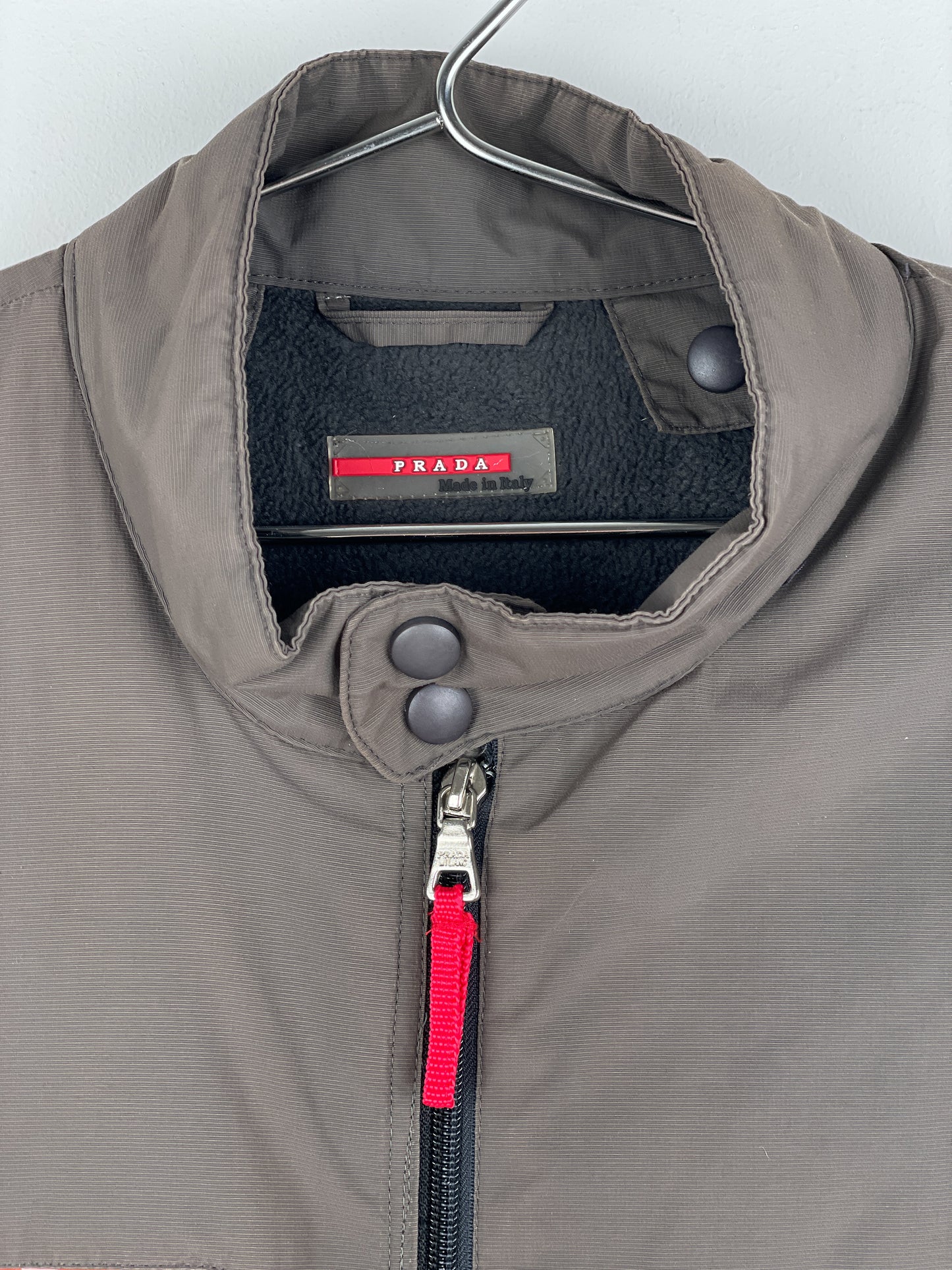 Prada Linea Rossa 2000s Red Tab Cargo Jacket