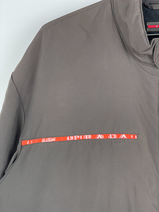 Prada Linea Rossa 2000s Red Tab Cargo Jacket